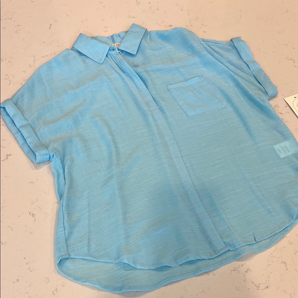 Lily Star Sky Blue Blouse